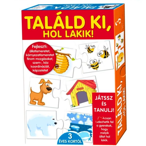 Találd ki hol lakik! képességfejlesztő játék gyerekeknek (BBJ)