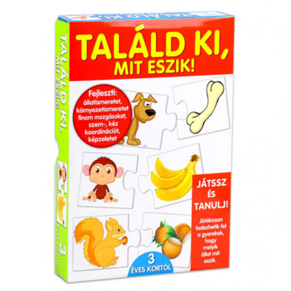 Találd ki, mit eszik! Oktató játék gyerekeknek (BBJ)