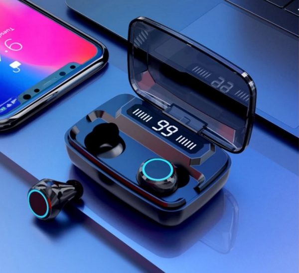M11 vezeték nélküli vízálló Bluetooth fülhallgató LED kijelzővel és mikrofonnal (BBD) (BBV)