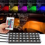 RGB LED lábtér világítás autóba - távirányítós (BBL)
