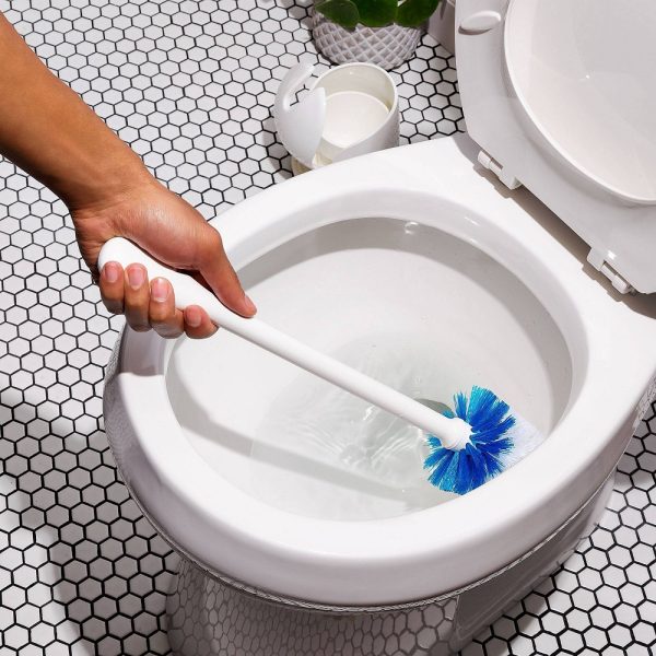 Wc kefe praktikus, önműködően kinyíló tárolóval, vízgyűjtő tálcával és szellőző nyílással (BBM)