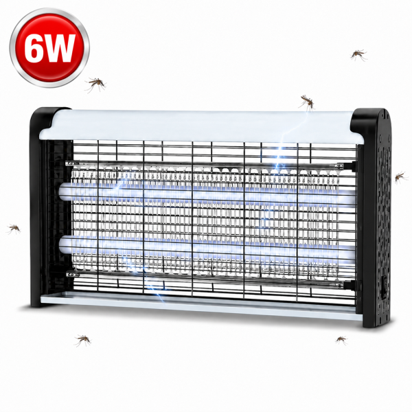 6W LED elektromos rovarcsapda – beltéri UV szúnyog- és légyirtó lámpa vegyszermentes működéssel (BBD)