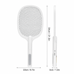 YPD LTD-618 elektromos szúnyogirtó ütő állvánnyal – újratölthető USB-C rovarcsapda 1200 mAh akkumulátorral (BBD)
